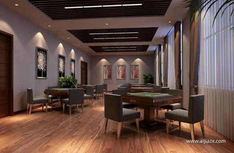 鄭州棋牌室裝修方案，棋牌室會(huì)所裝修設(shè)計(jì)說明