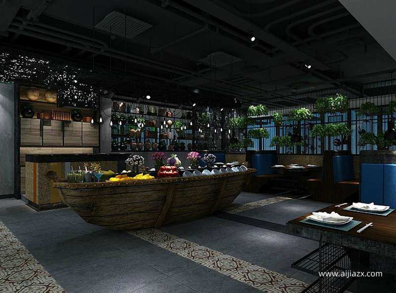 200平米火鍋店裝修設(shè)計(jì)，小型火鍋店廚房布局設(shè)計(jì)